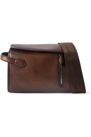 Berluti Morning On Strap Venezia Leather Messenger Bag - Men
