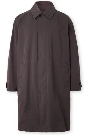 LEMAIRE Oversized Crinkled Cotton-Blend Car Coat - Men - - L