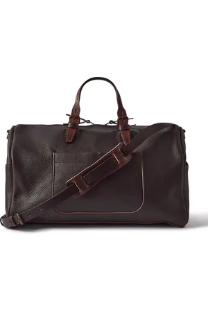 BLEU DE CHAUFFE Full-Grain Leather Weekend Bag - Men