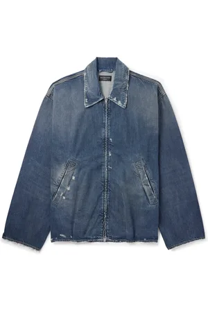 Balenciaga Oversized Distressed Denim Jacket - Men - - L