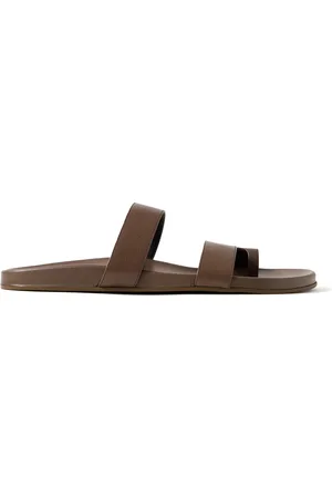 The Row Hugh Full-Grain Leather Sandals - Men - - EU 42