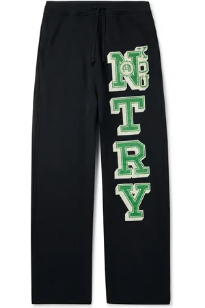 KAPITAL N.TRY Straight-Leg Printed Cotton-Jersey Sweatpants - Men - - 2