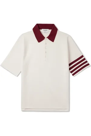 Thom Browne Striped Cotton Polo Shirt - Men - - 4