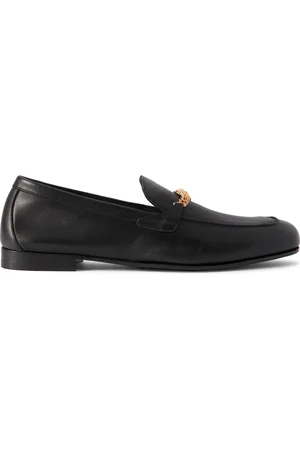 VERSACE Logo-Embellished Leather Loafers - Men - - EU 42