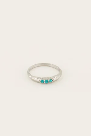 My Jewellery Triple azzuro blue ring