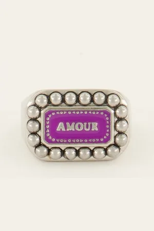 My Jewellery Bold Spirit ring paarse amour bedel