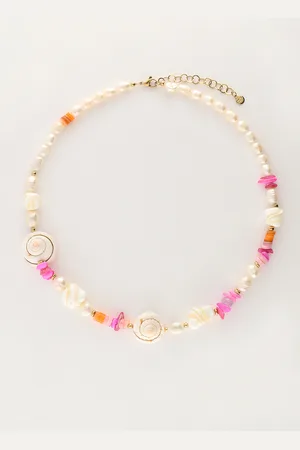 My Jewellery Parelketting met kralen en schelpen