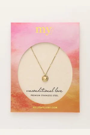 My Jewellery Unconditional love necklace"hammered heart"