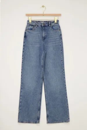 My Jewellery Blauwe classic wide leg jeans