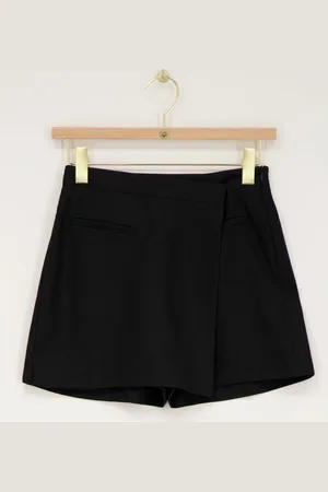 My Jewellery Zwarte skort met overslag