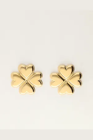 My Jewellery Iconic oorhangers met hartjes klaver