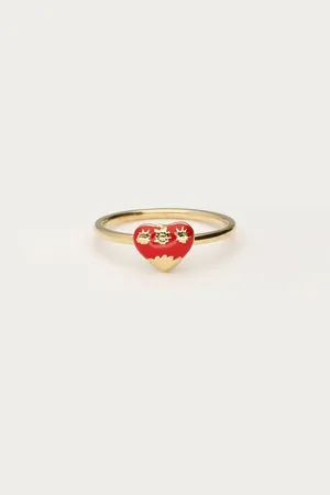 My Jewellery Ring met vintage hart