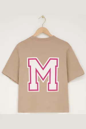 My Jewellery Lichtbruin T-shirt met"M"logo