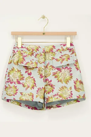 My Jewellery Blauwe jacquard short