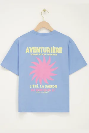 My Jewellery Lichtblauwe T-shirt"Aventurière"