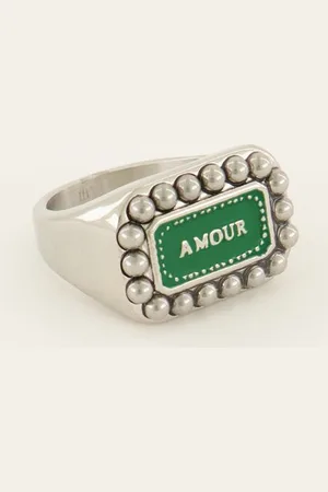 My Jewellery Bold Spirit ring groene amour bedel