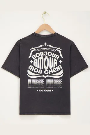 My Jewellery T-shirt"Bonjour mon amour cheri"