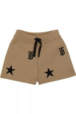 Burberry Baby intarsia wool-blend shorts