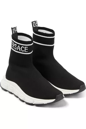 VERSACE Logo sock sneakers