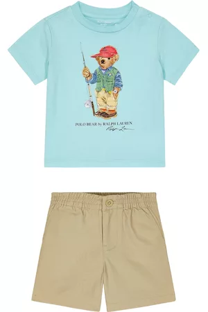 Ralph Lauren T-shirts - Baby cotton T-shirt and shorts set