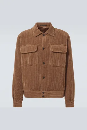 Giorgio Armani Wool and cashmere velvet blouson