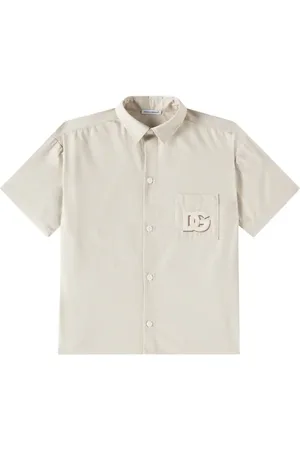 Dolce & Gabbana DG cotton-blend gabardine shirt