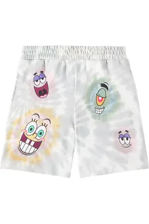 Stella McCartney X SpongeBob tie-dye cotton jersey shorts