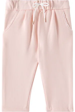 Chloé Baby logo cotton jersey pants