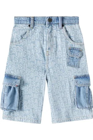 Marc Jacobs Logo denim cargo shorts