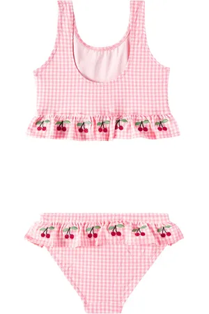Konges Sløjd Soline embroidered gingham bikini