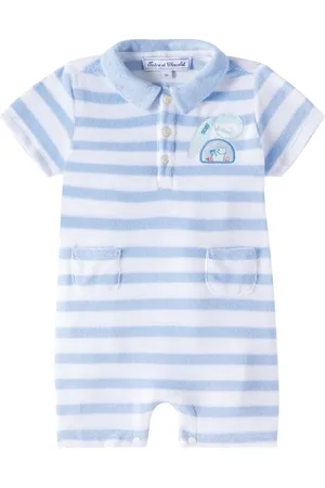 Tartine Et Chocolat Baby striped cotton-blend terry playsuit