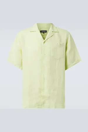 Frescobol Carioca Angelo linen bowling shirt