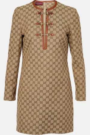 Gucci Horsebit GG canvas minidress