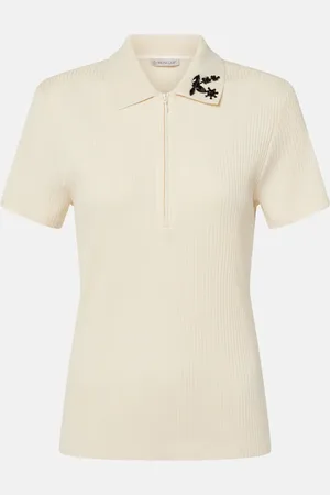 Moncler Cotton-blend polo sweater