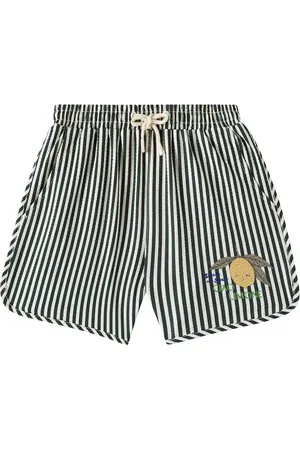 Konges Sløjd Seer Asnou striped seersucker swim trunks