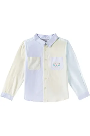 BONPOINT Erven colorblocked cotton Oxford shirt