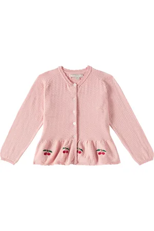 Konges Sløjd Cypres peplum cotton cardigan