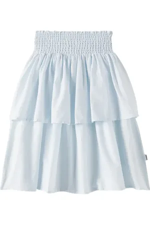 Molo Brenna ruched cotton skirt