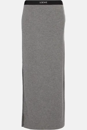 Loewe Anagram jersey maxi skirt
