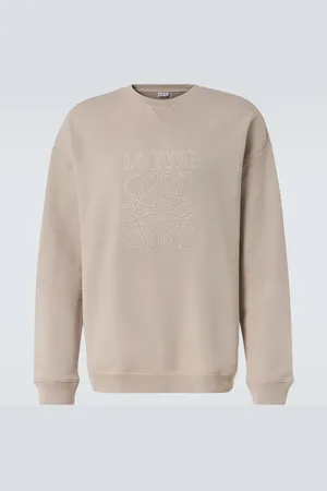 Loewe Anagram embroidered cotton sweatshirt