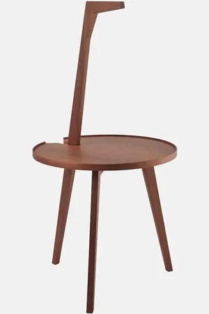 CASSINA Cicognino walnut side table