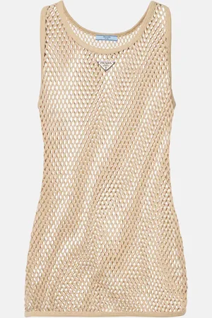 Prada Sheer cotton tank top