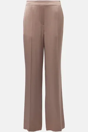 Joseph Tova mid-rise silk satin straight pants