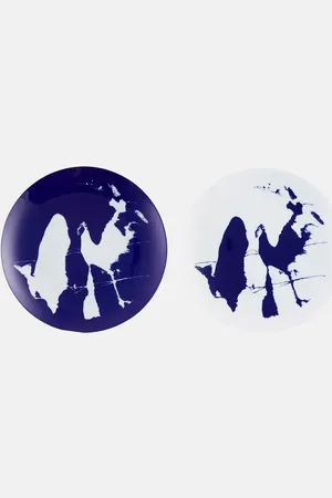 CASSINA X Ginori 1735 Neige set of 2 flat plates