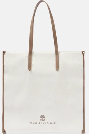 Brunello Cucinelli Leisure Large canvas tote bag