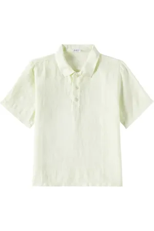 Il gufo Linen polo shirt