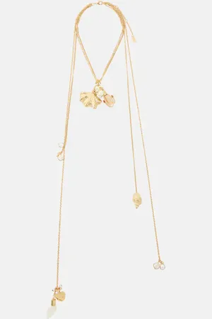 Chloé Shells embellished pendant necklace