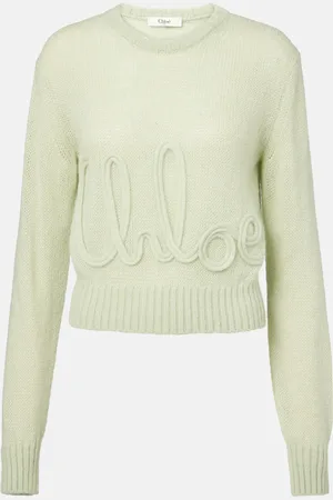 Chloé Logo alpaca and silk sweater