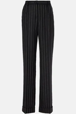 Dolce & Gabbana Striped wool straight pants