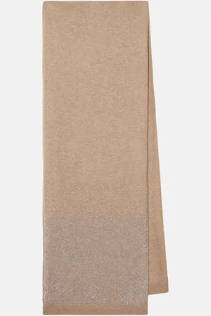 Max Mara Bari rhimestone-embellished cashmere scarf